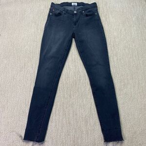 Hudson Krista Super Skinny Jeans‎ Black Charcoal Gray Size 28